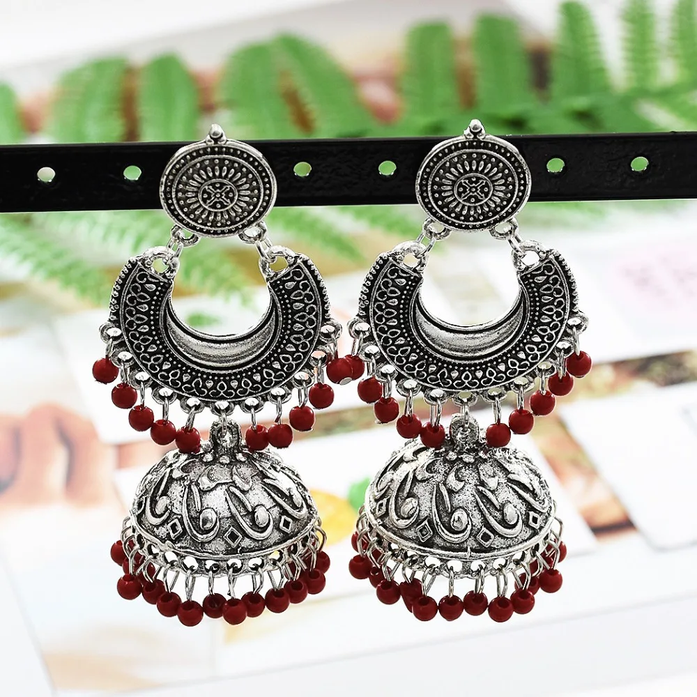 Этнический Индийский Цыганский цвет для женщин античный серебряный окисленные