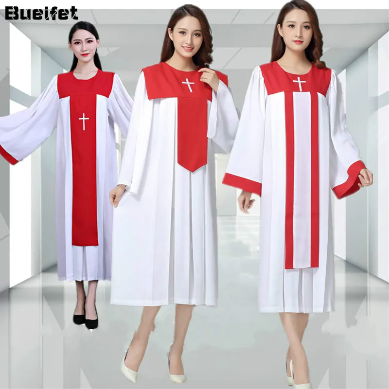 

Halloween Christ Jesus Taught The Holy Clothes Hymn Clothing Church Choir Saint Long Sleeve Robe Abaya Christian Prayer Garment