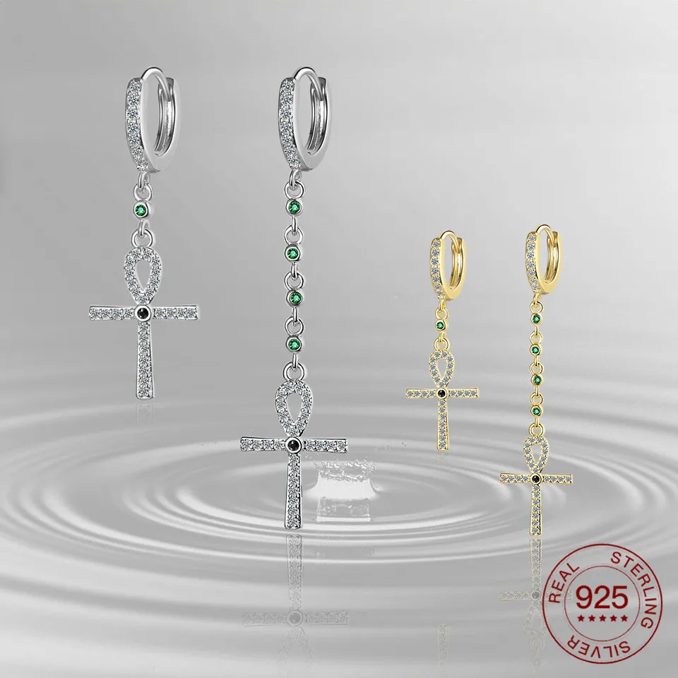 Женские асимметричные серьги из серебра 100% пробы с фианитами|Серьги-гвоздики| |