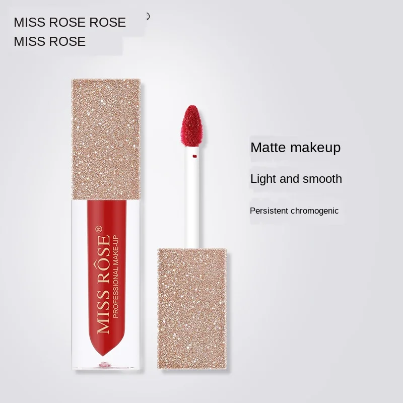 Увлажняющий бархатный туман Miss Rose для губ глазурь красоты макияж водостойкий