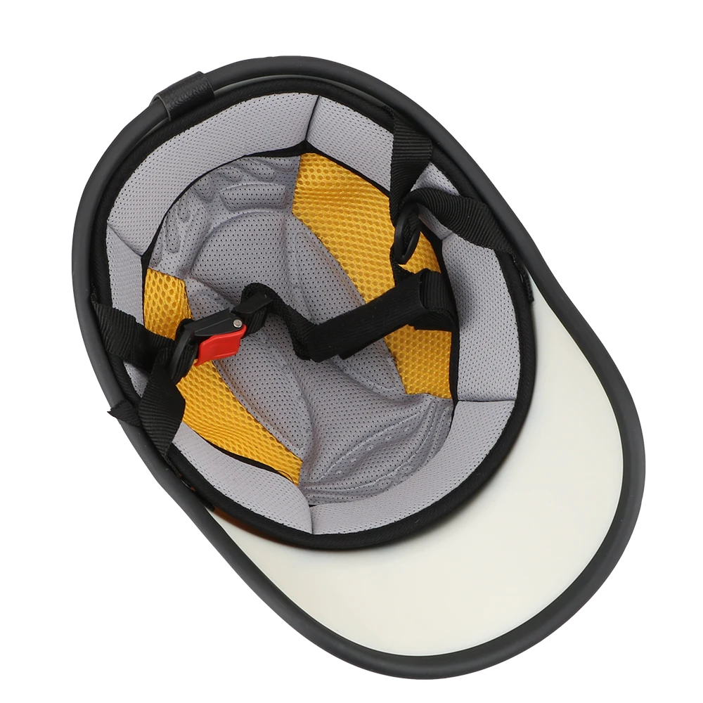 

For Cafe Racer Chopper Scooter Safety Hard Hat Half Face Vintage Summer Cap Motorcycle Half Helmet Baseball Cap Style