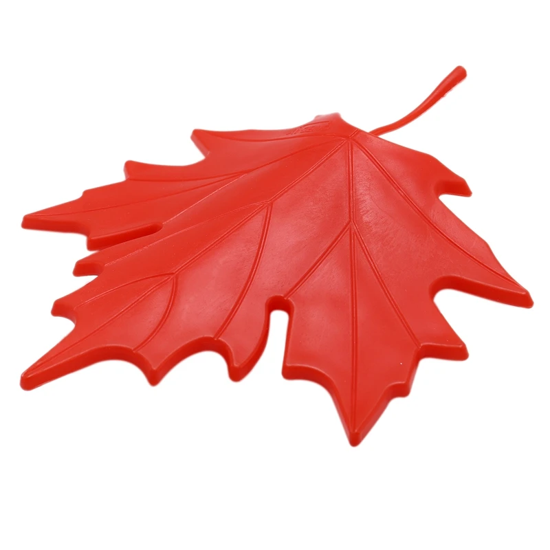 Красный пластиковый кленовый лист стиль домашний декоративный ограничитель
