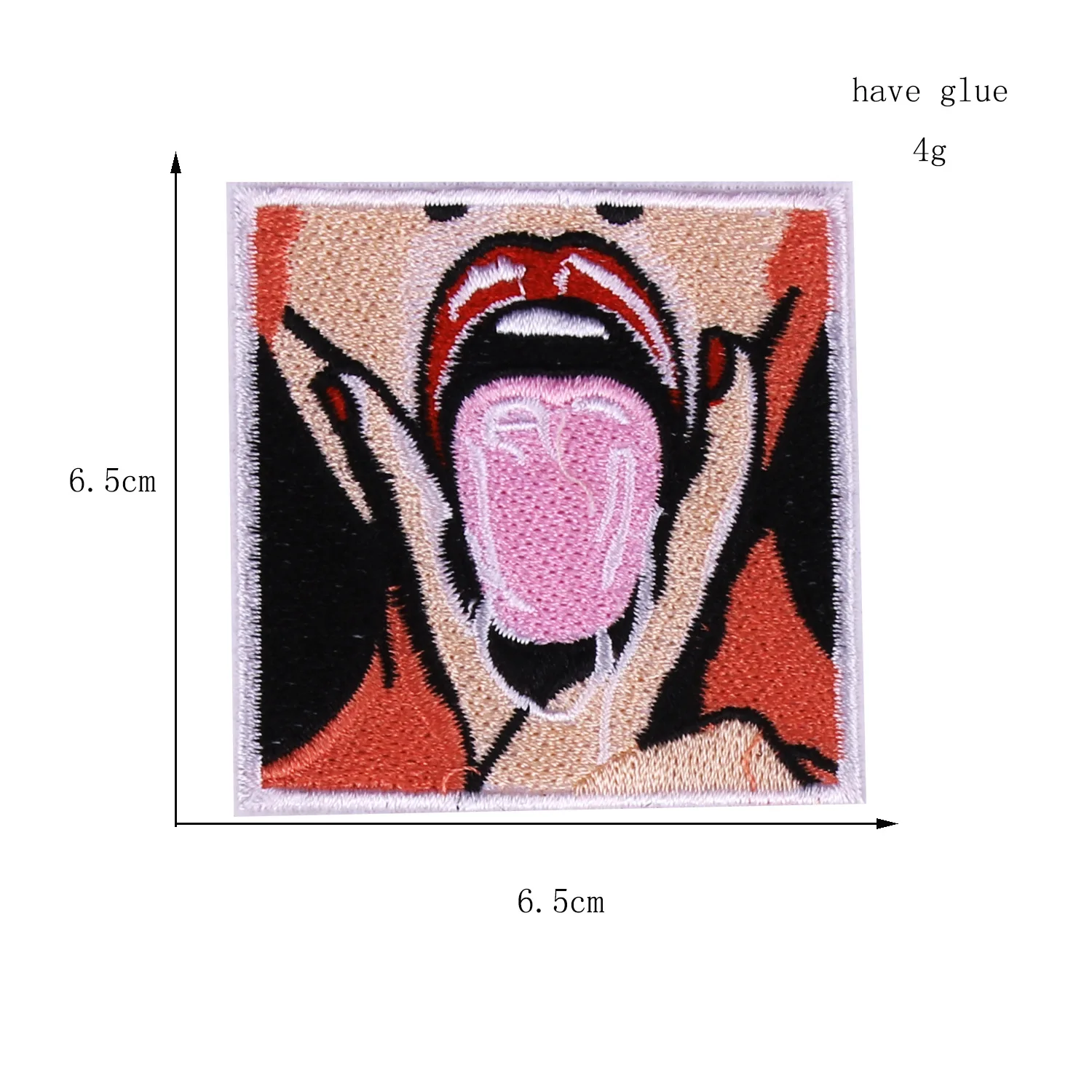 Мультфильм круг логотип вышивка значок письмо патч шляпа квадратная ткань бусы