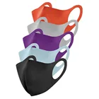 Маска многоразовая для женщин 5 шт., модная однотонная защитная маска для лица для взрослых, косплей на Хэллоуин