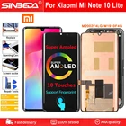 Amoled дисплей для Xiaomi Mi Note 10 Lite оригинальный LCD 10 сенсорный экран Замена для Mi Note 10 Lite M2002F4LG M1910F4G LCD