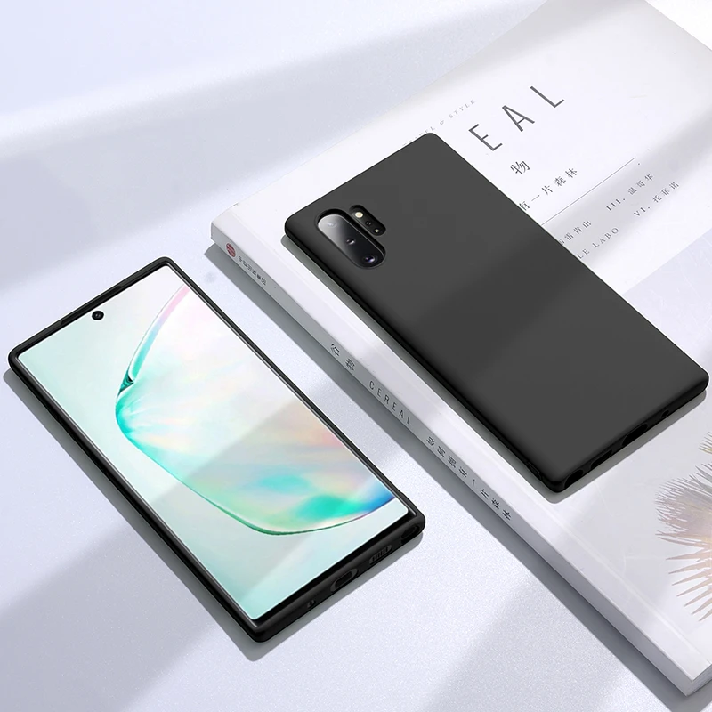 Для samsung Galaxy Note 10 чехол Note 10 Plus жидкий Силиконовый ТПУ карамельного цвета чехол для samsung Galaxy Note 9 8 10 Pro Чехол