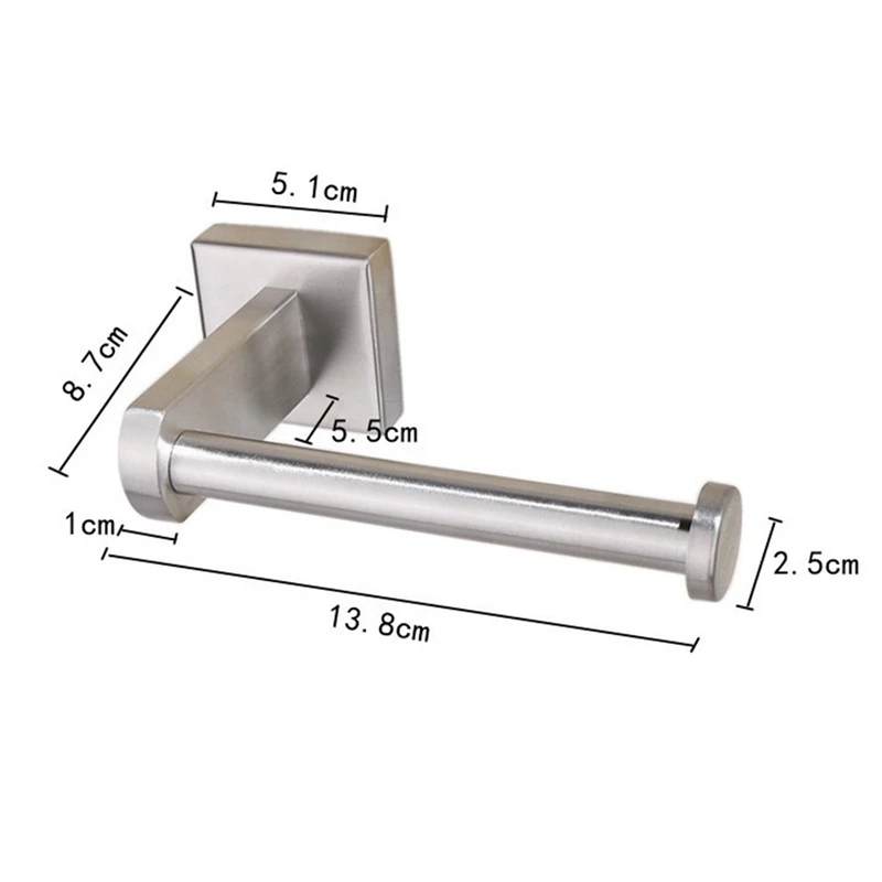 

Toilet Roll Paper Holder Towel Stainless Steel Storage Rack Hanging Shelf for Kitchen Tissue Paper Holder Bathroom
