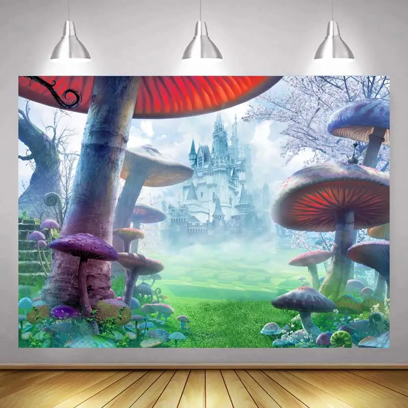 

Fairy Tale Wonderland Dreamy Fantasy Forest Jungle Nature Scenery Backdrop Vinyl Photography Background For Photo Studio Shoot