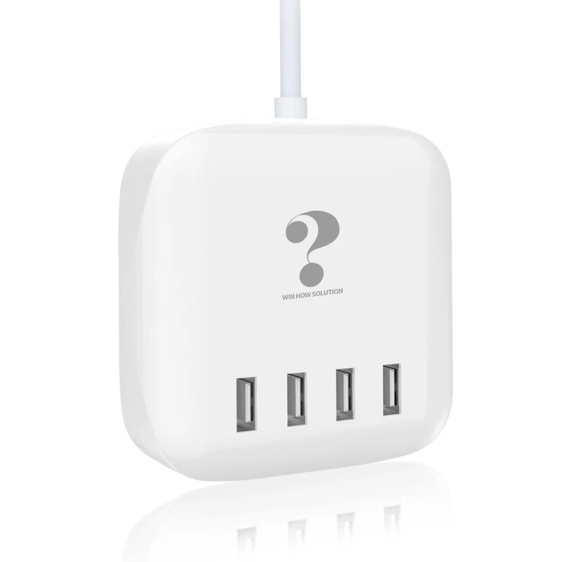 Новое умное 4 usb-порта универсальное телефонное зарядное устройство быстрый адаптер для зарядки настенное настольное зарядное устройство для Xiaomi huawei samsung s10 ipad
