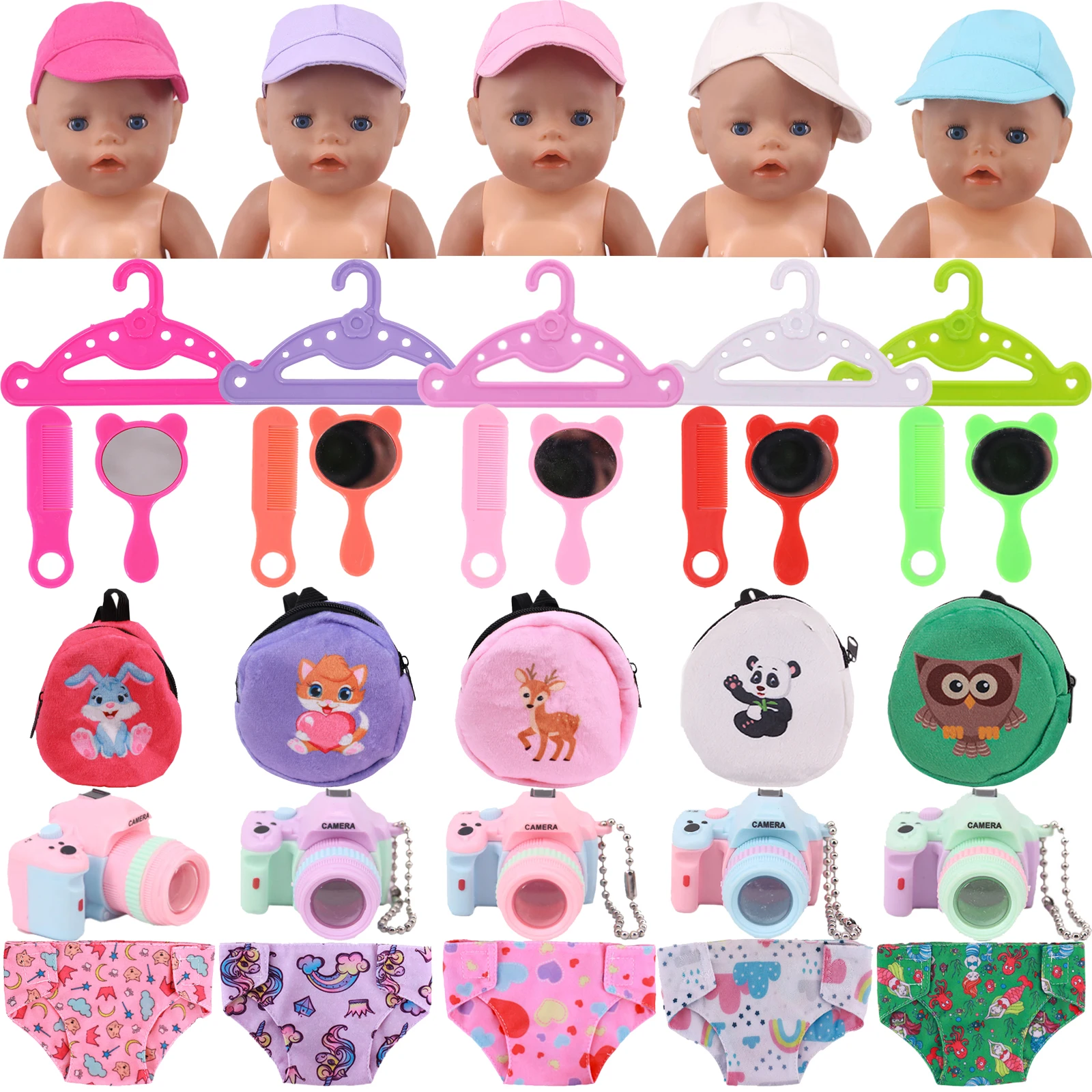 8 предметов/набор вешалки для кукол 43 см |