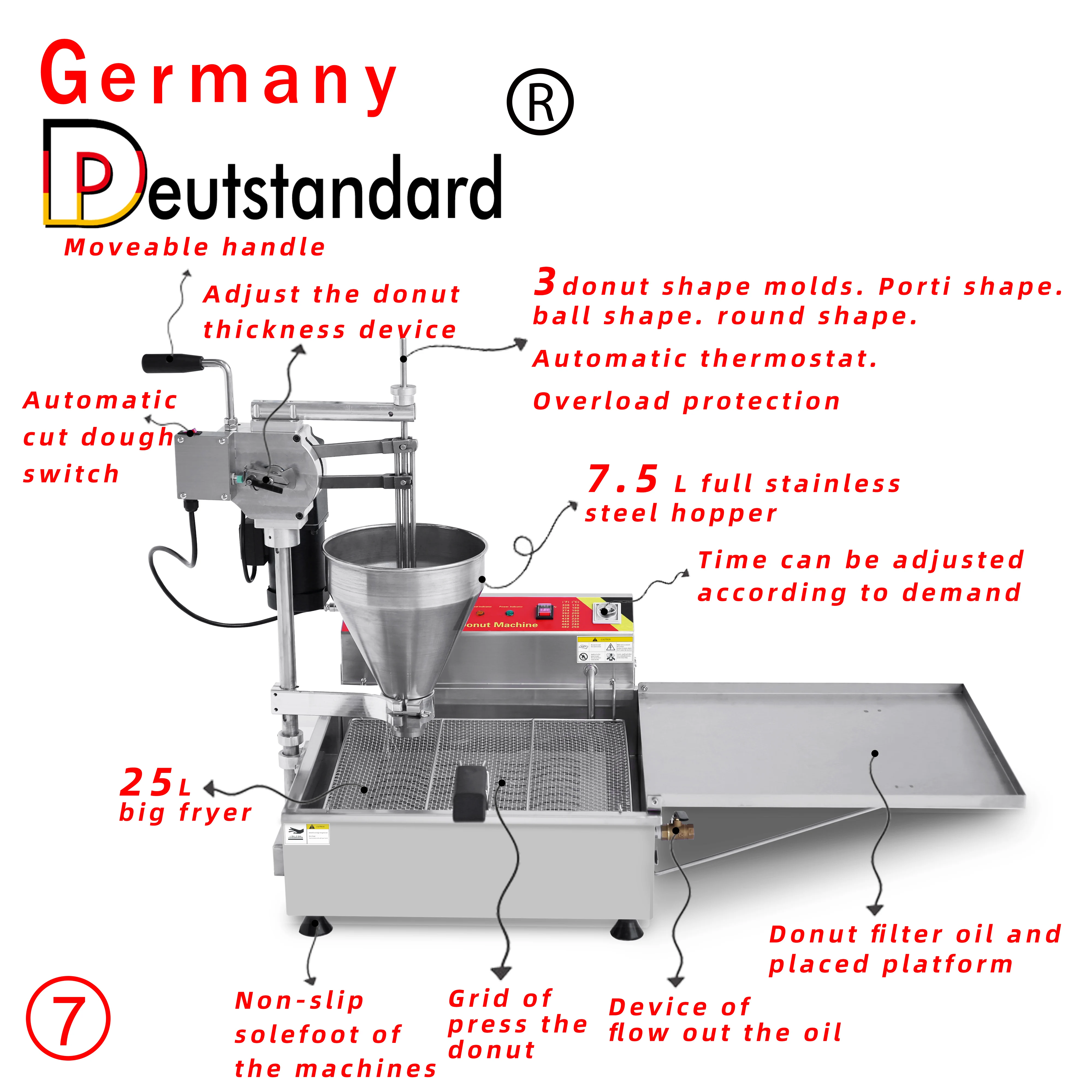 Аппарат для изготовления пончиков мини в форме шара CE | Автомобили и мотоциклы