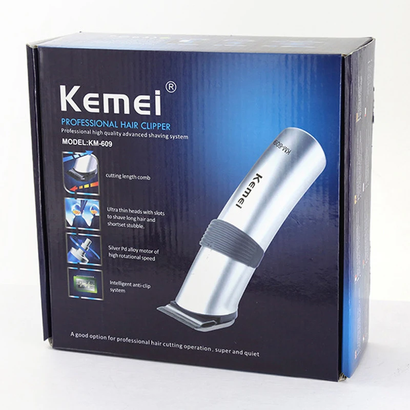 

Kemei Hair Trimmer Cordless Professional Electric Hair Clipper Barber Clippers Haircut Machine Men Beard Trimmer KM-609