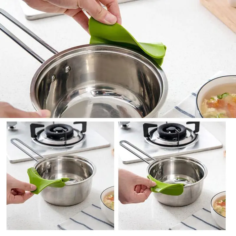 Домашние силиконовые насадки для супа Нескользящие воронки кастрюль миски