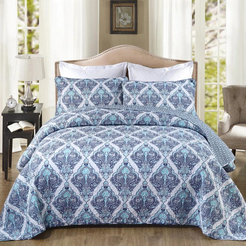 1 шт. постельное белье + 2 наволочки с рисунком синего кристалла дракона Комплект