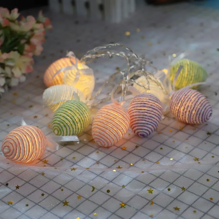 

Christmas Decoration LED Lights Winding Rope Color Egg Modeling Lights 4.5m, Shopping Mall Hotel Window Decorative Lights String