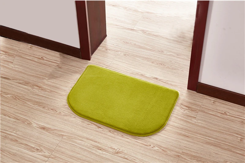 

Soft Coral Fleece Bathroom Doormat Non-slip Floor Rug for Toilet Absorption Memory Foam Foot Pad for Gate 40*60/50*80/60*90cm