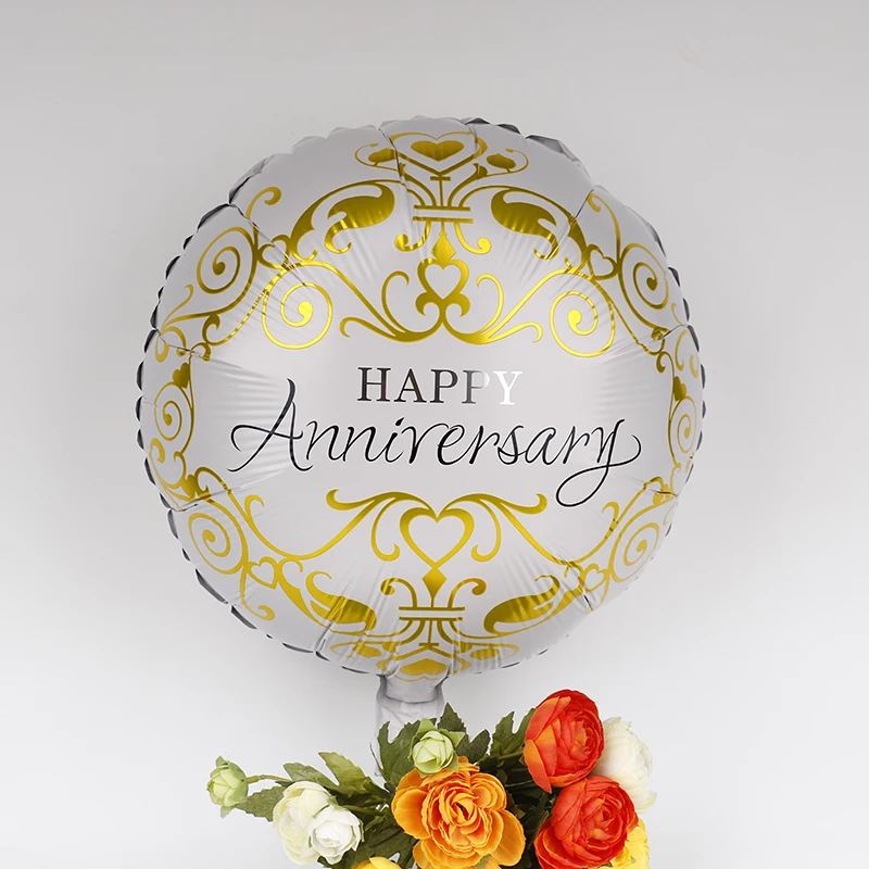 18 дюймов юбилей днем шар одежда для всей семьи с надписью любовь украшения
