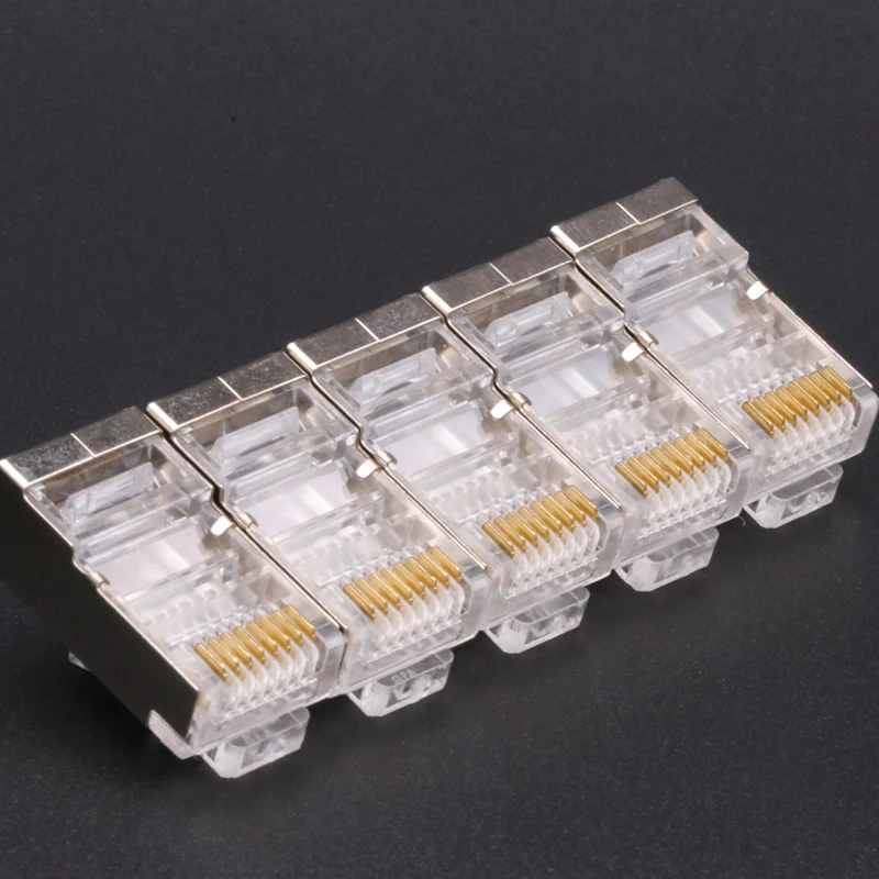Сетевые кабели RJ45 Модульные Разъемы 8P8C CAT5 CAT5e CAT6 на выбор экранированные