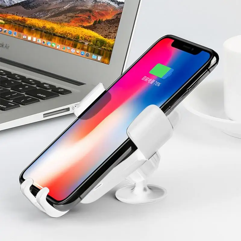 

Universal Wireless Charger Car Holder Automatic Clamping Smart Infrared Sensor Qi GPS Air Vent Mount Mobile Phone Bracket Stand