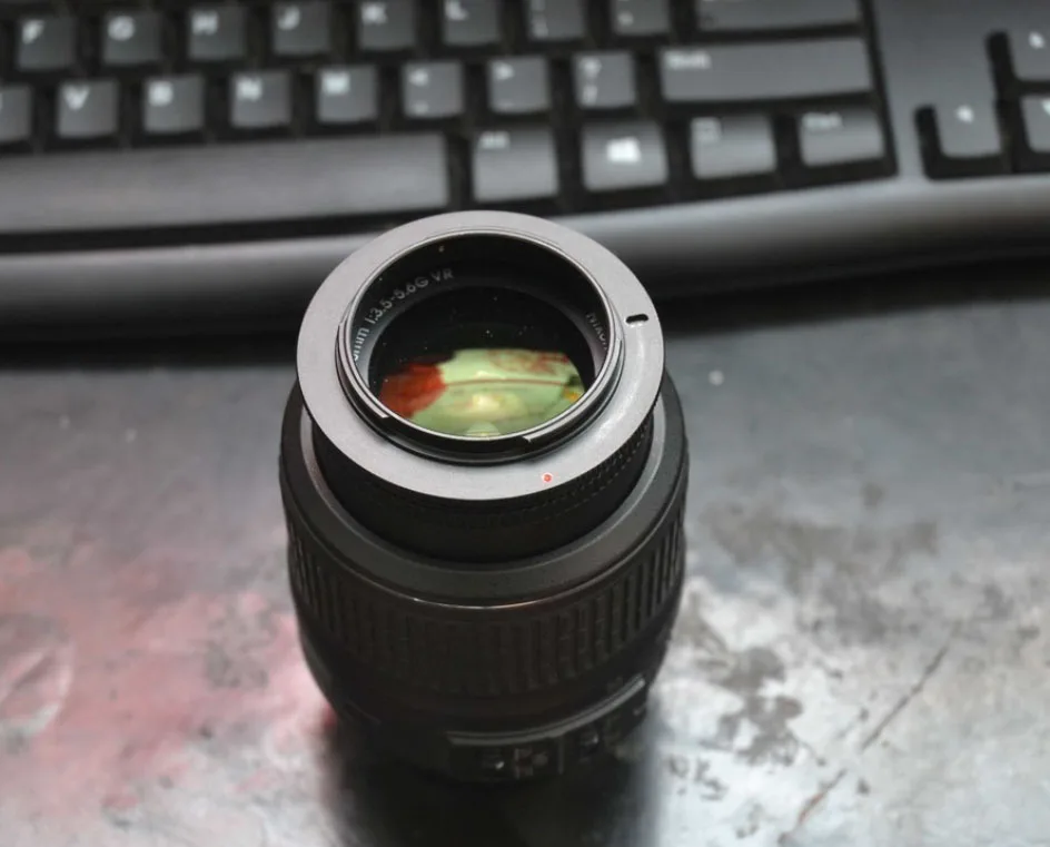 Алюминиевое макрообъектив для камеры обратное переходное кольцо Nikon AI до 49 мм 52 55