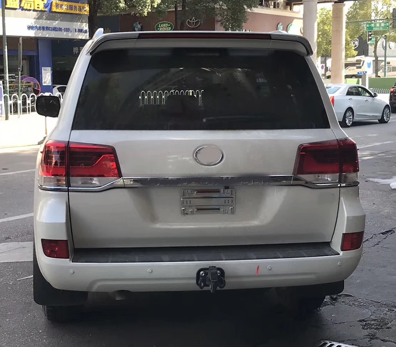 Задняя светодиодная подсветка Обложка спойлера отделка белого цвета для Toyota Land