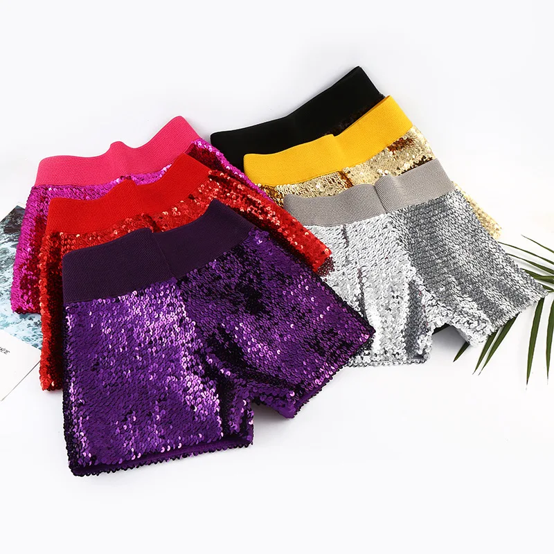 Sexy Sequined Shorts Casual Pants Stage Show Shorts Female New Year's Party Nightclub Shorts Dropshipping