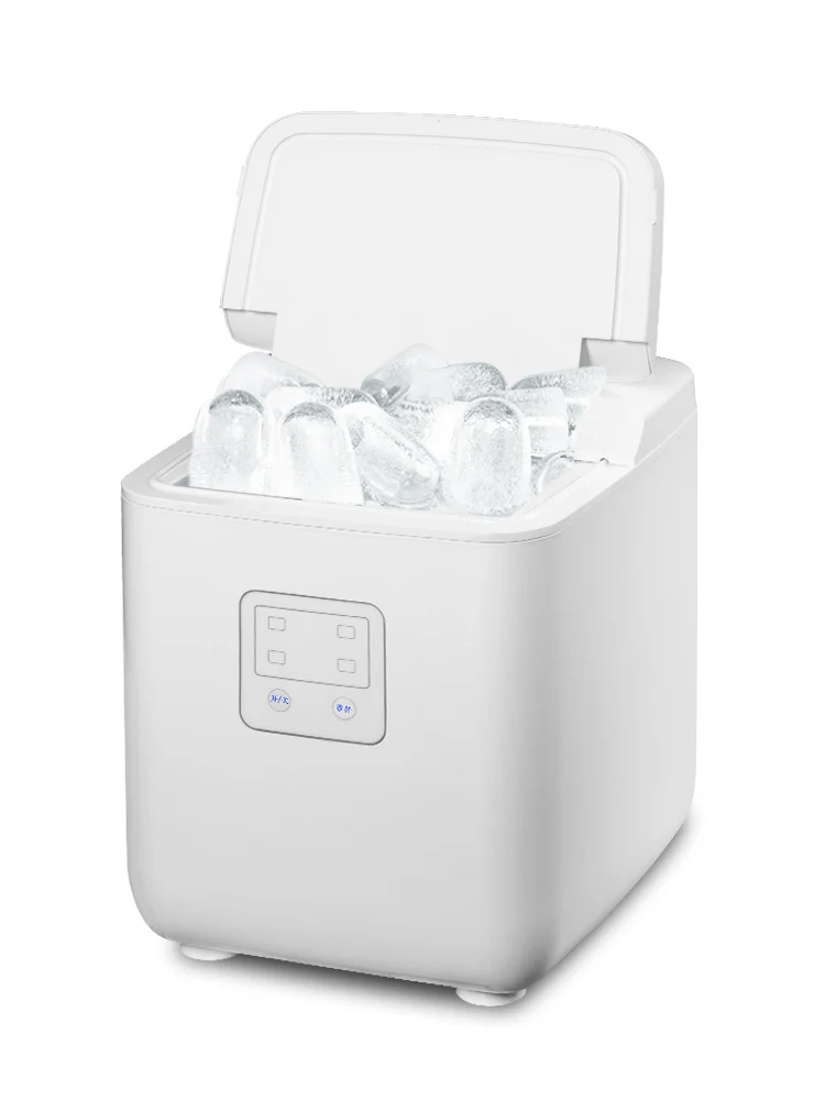 

zq Ice Maker Commercial 15kg Small Dormitory Household Mini Student Automatic round Ice Cube Maker
