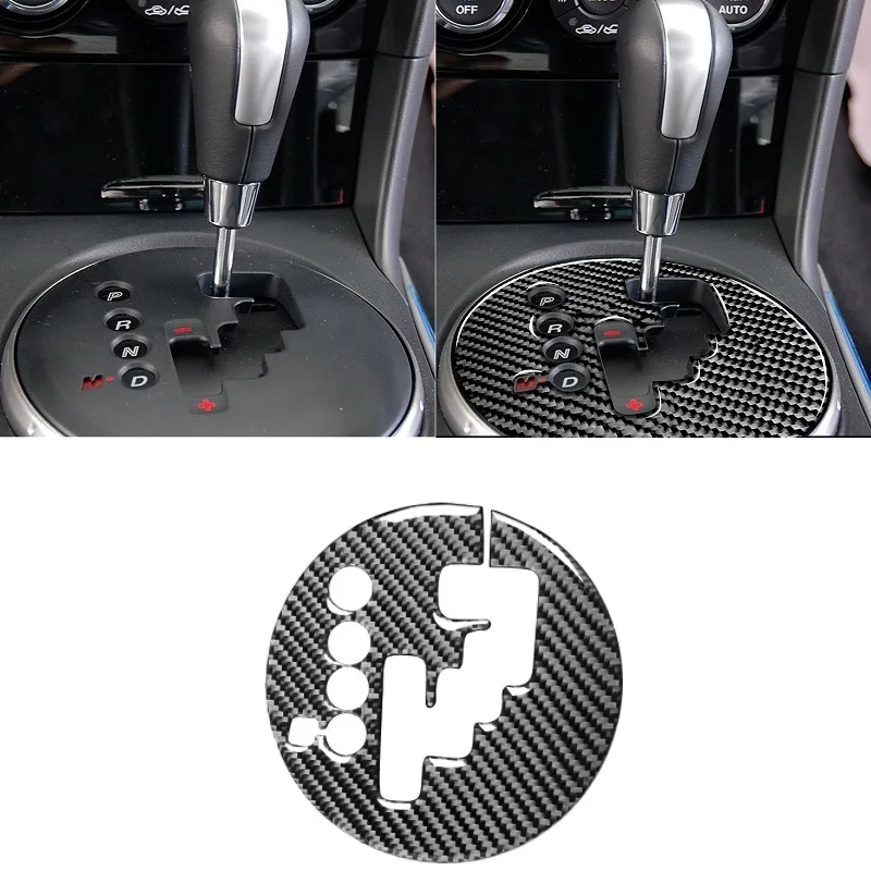 

Carbon Fiber Car Interior Decoration Moulding Gear Shift Panel Stickers Accessories Fit For Mazda RX8 2004-2008