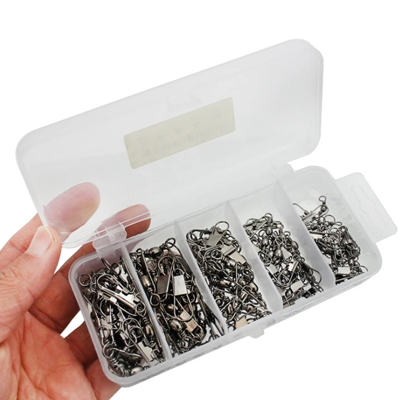 100 шт. рыболовные вертлюжные медные роликовые соединительные соединители для