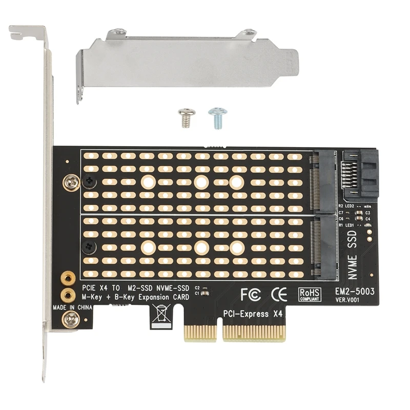 

Адаптер PCIE на M2/M.2, адаптер SATA M.2 SSD PCIE NVME/M2 PCIE, адаптер SSD M2 на SATA PCI-E, ключ M