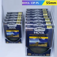 genuine hoya 55mm circular polarizing cir pl slim cpl filter slim polarizer protective lens filter for camera nikon sony lens
