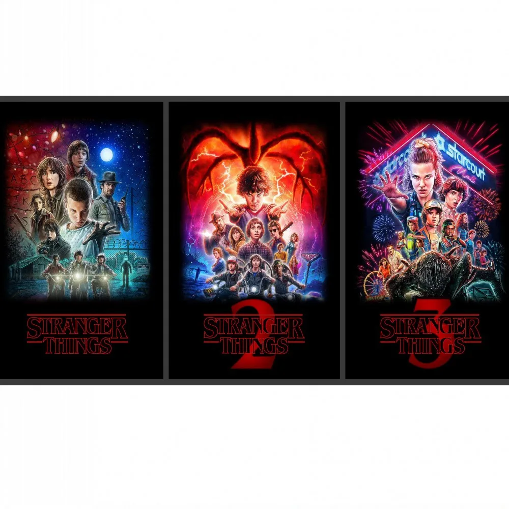 

5D DIY Diamond Painting Stranger Things Season 3 1 2 Posters Diamond embroidery Cross stitch Diamond mosaic paint