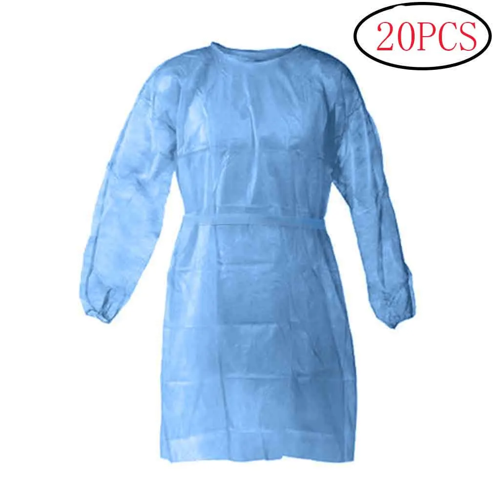 

Disposable Protection Gown Dust Spray Suit Siamese Non-woven Dust-proof Anti Splash Clothing Safely Clothes In Stock#E30