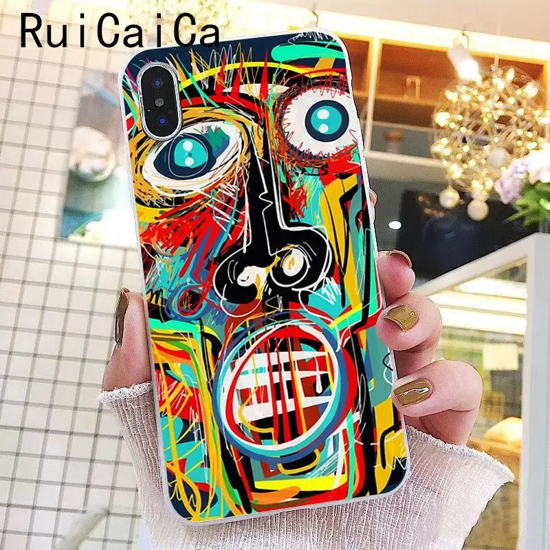 Чехол Ruicaica Jean Michel Basquiat Art Graffiti Smart чехол для телефона iPhone 6S 7 7plus 8 8Plus X Xs MAX 5 5S XR 11 Pro Max