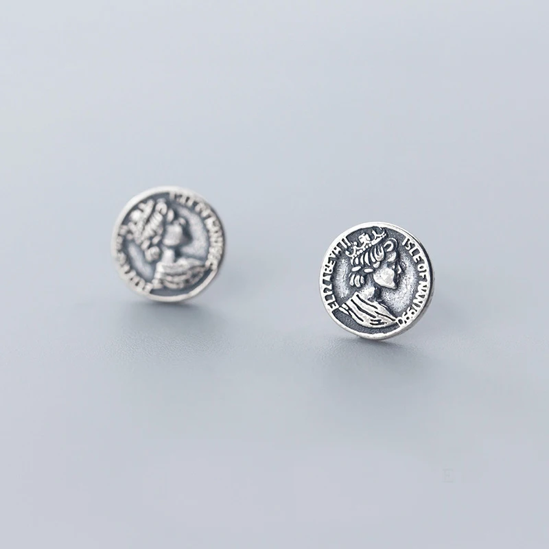 Женские серьги-гвоздики из серебра 100% пробы в европейском стиле | Украшения и