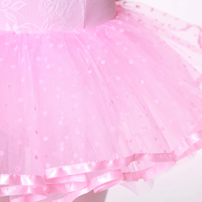 Pink Ballet Leotard For Kids Lace Tutu Dance Dress Girls Gymnastics Use Bailarina Stage Performance | Тематическая одежда и