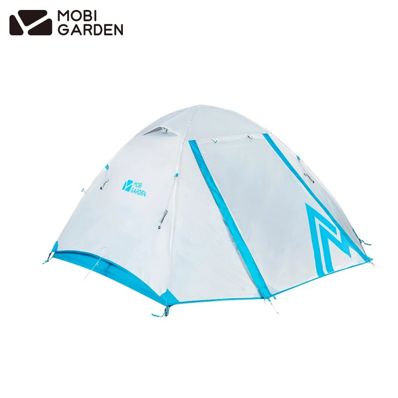 Verkauf Zelt Outdoor Camping Mobigarden Kalten Berg CM2/3 Natur Wandern Doppel Schicht 210T Polyester PU2000Mm 2Person Aluminium Pol