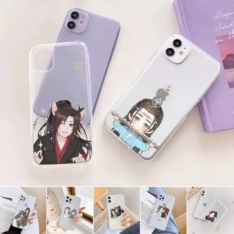 

Grandmaster Mo Dao Zu Shi MDZS Phone Case For iphone 12 11 mini x xs xr pro max 8 7 6s 6 5 5s 5c se plus Transparent soft