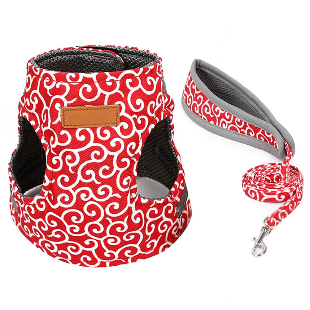 Cat Vest Harness and Walking Leash Chest Strap Cat Clothes Set Pet Supplies AC889