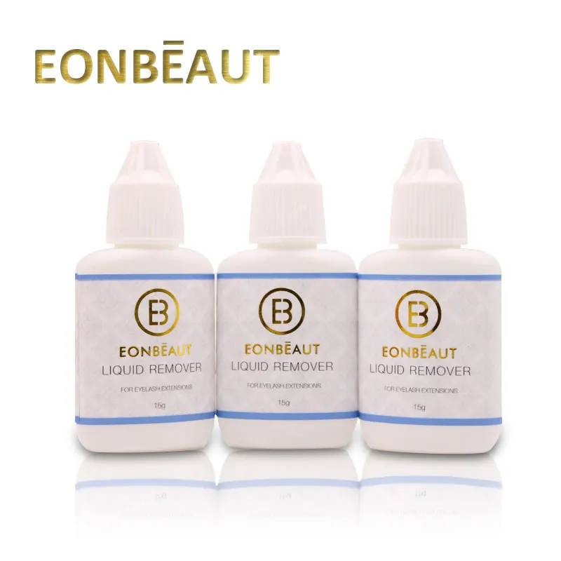 10 бутылочек средство для удаления клея ресниц EONBEAUT 15 мл крем профессиональный