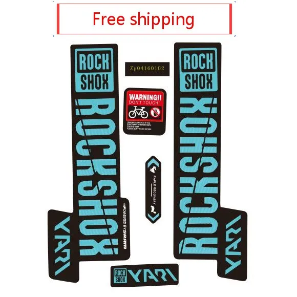 Велосипедные виниловые наклейки ROCKSHOX YARI сменные на переднюю вилку для горного