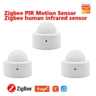 Инфракрасный светильник Tuya для дома и улицы, датчик движения человека, датчик задержки времени, Домашний Светильник, ИК датчик движения, работает со шлюзом Zigbee