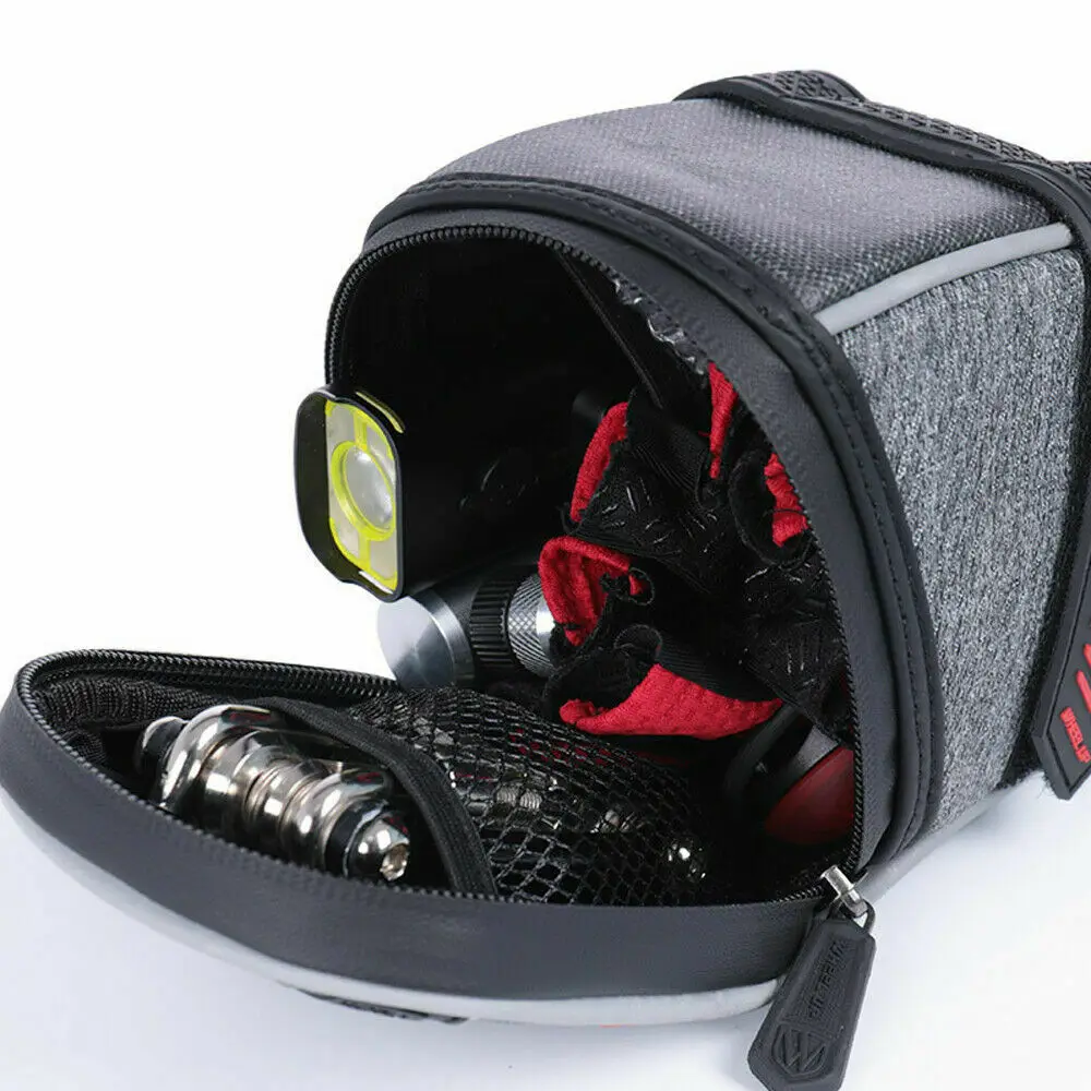 Нейлоновая велосипедная сумка водонепроницаемая для хранения на седло задний