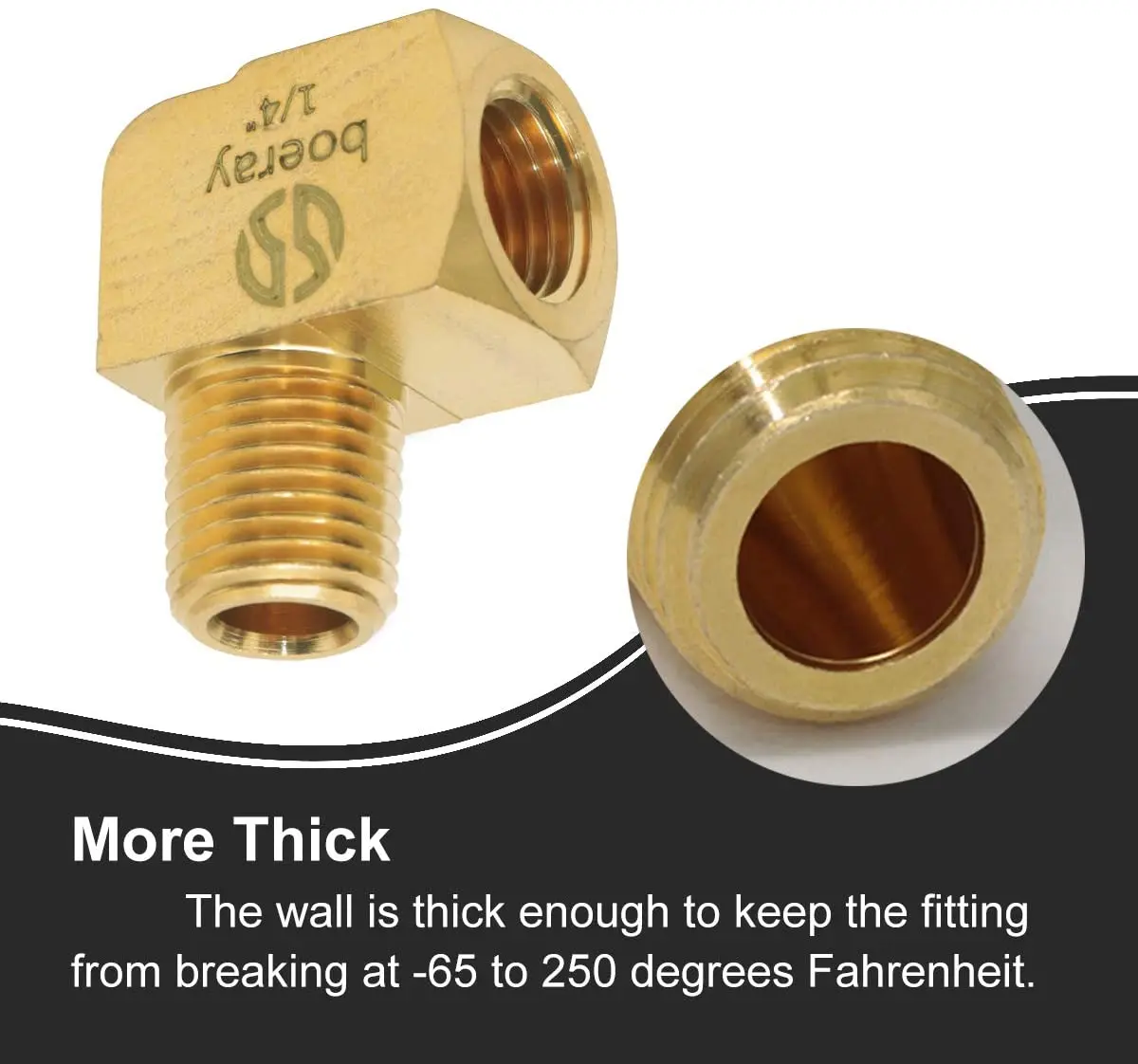 Латунный фитинг 2шт угловой патрубок 90 градусов для улицы наружная труба 1/4 дюйма