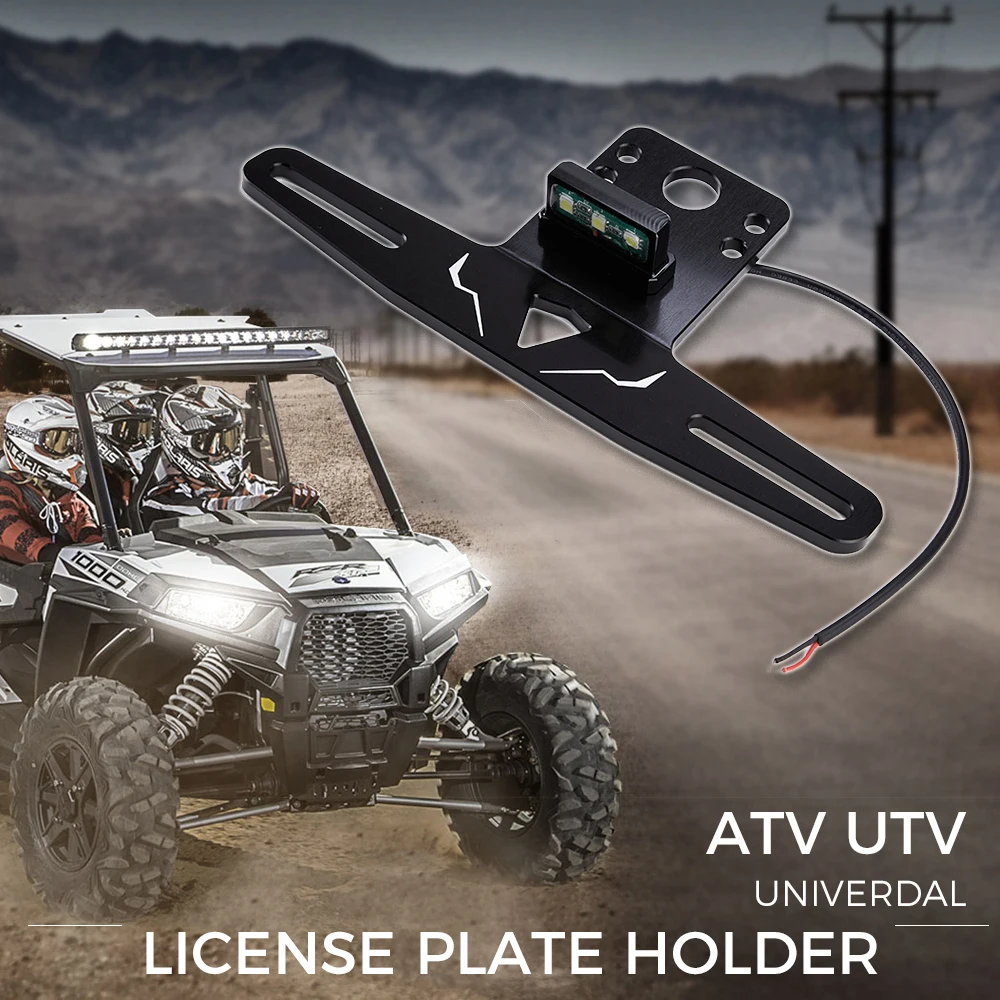 ATV/UTV универсальные аксессуары уличная законная задняя номерная знак держатель