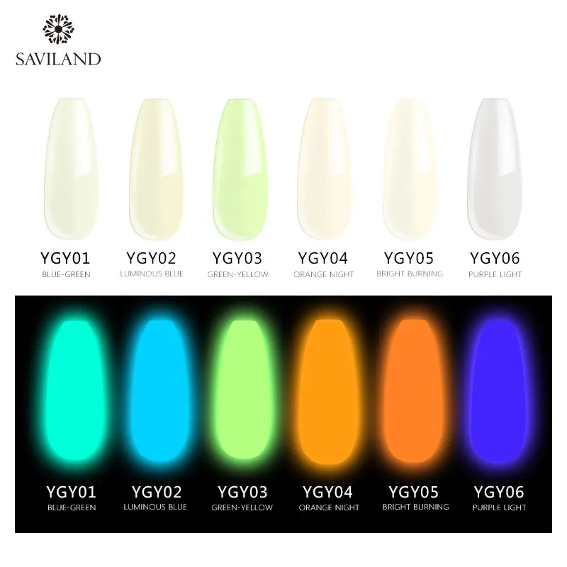 SAVILAND 15 г акриловый гель для быстрого конструирования Гель-лак ногтей светящийся