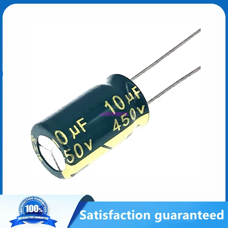 

12pcs/lot 450v 10uf 450v10UF aluminum electrolytic capacitor size 10*17 20%