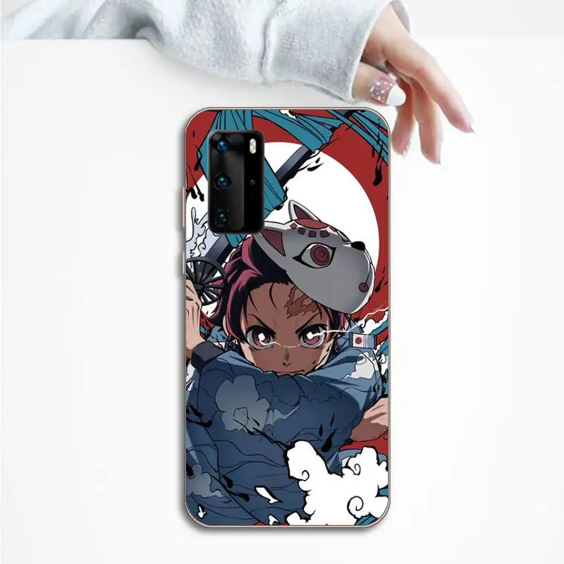 

Kamado Nezuko Kimetsu no Yaiba Demon Slaye Phone Case Transparent for Huawei P honor 8 10i 20 30 40 smart 2019