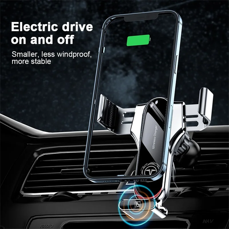 15 Вт магнитное автомобильное беспроводное зарядное устройство с креплением на