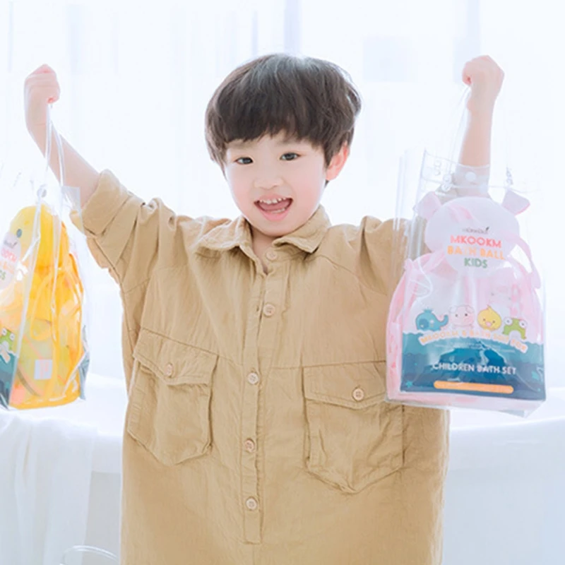 

5pcs Shower Sponge Animal Bath Loofahs Pouf Wash Ball Puff Bulk Mesh Brush Luffa Body Scrubber for Kids Toddler Boys Girls